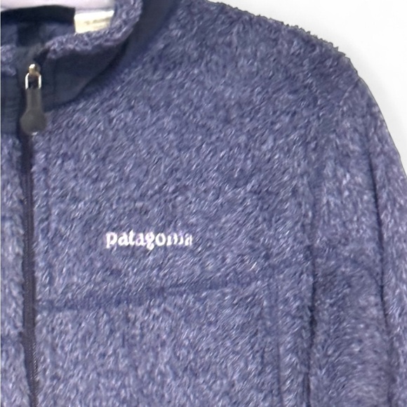 Patagonia Lt/Dk Purple Fleece Jacket women’s Medium - Picture 2 of 4